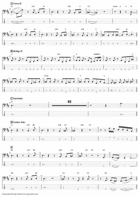 Queen One Vision Complete Ed Accurate Bass Transcription Whit Tab Page 2