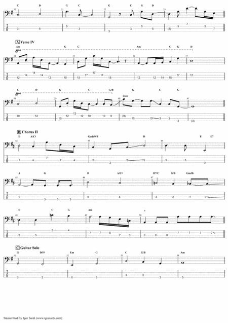 Queen Save Me Accurate Bass Transcription Whit Tab Page 2