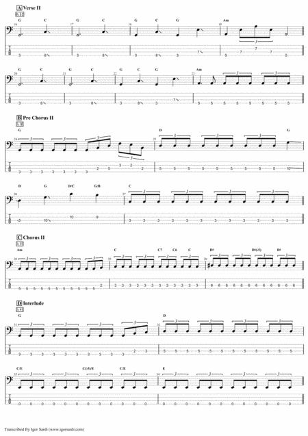 Queen Thank God Its Christmas Complete And Accurate Bass Transcription Whit Tab Page 2