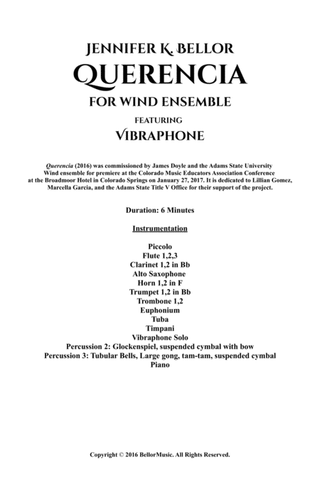 Querencia Wind Ensemble Featuring Vibraphone Page 2