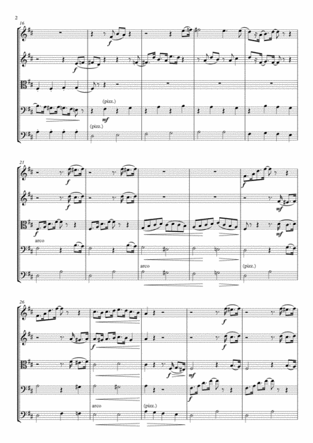 Ragtime For String Quintet Page 2