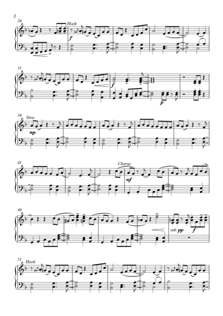 Redbone Easy Piano Page 2