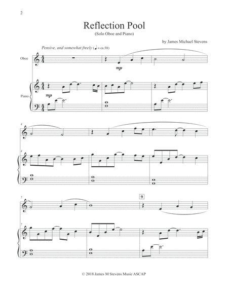 Reflection Pool Oboe Piano Page 2