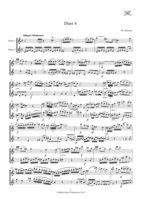 Reinhards Six Flute Duets Op 6 Volume 2 No 4 6 Page 2