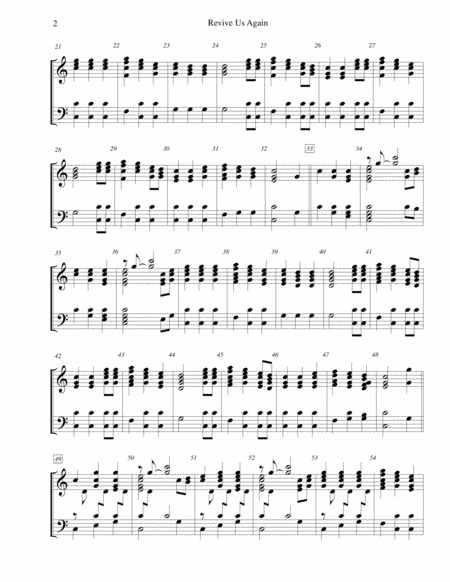 Revive Us Again For 3 Octave Handbell Choir Page 2