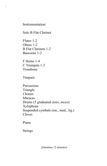 Rhapsody For Clarinet And Orchestra Page 2