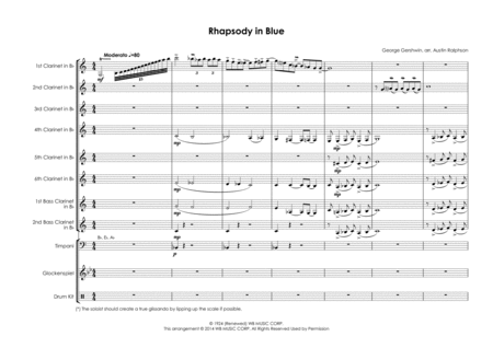Rhapsody In Blue Clarinet Choir Clarinet Ensemble Page 2