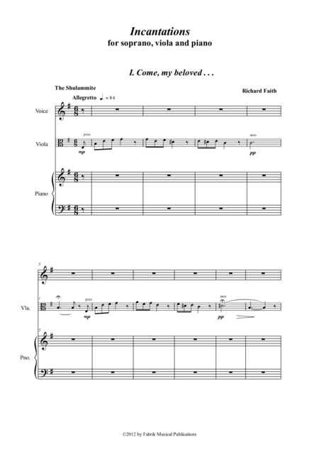 Richard Faith Incantations For Soprano Viola And Piano Page 2