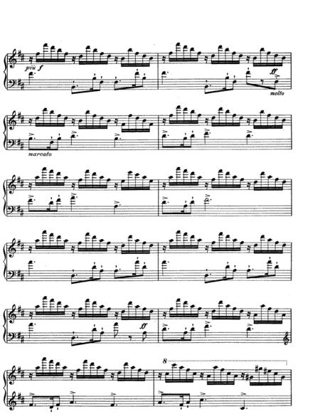 Richard Wagner Ride Of The Valkyries Original Piano Solo Page 2