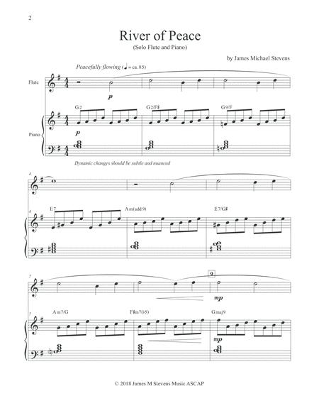 River Of Peace Flute Piano Page 2