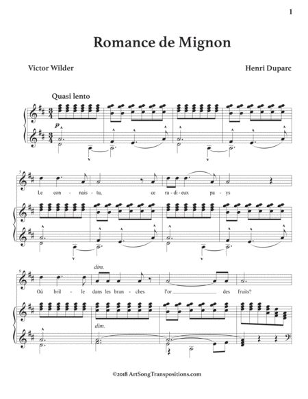 Romance De Mignon D Major Page 2