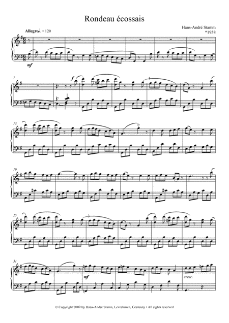 Rondeau Cossais For Piano Page 2