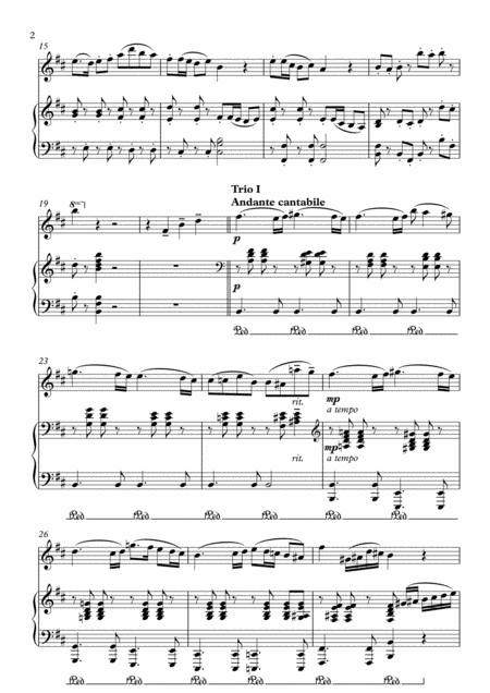Rondo In B Minor Toccata With 2 Trios For Piano And Violin Flute Clarinet In A Page 2