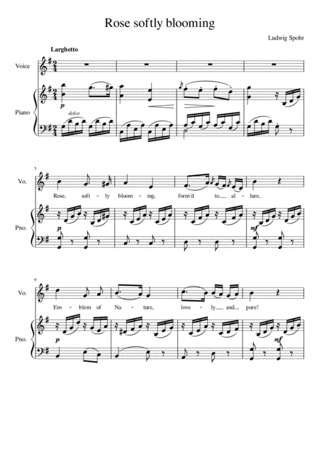 Rose Softly Blooming G Major Page 2