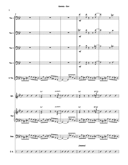 Roxy For Jazz Trombone Quintet And Rhythm Section Page 2