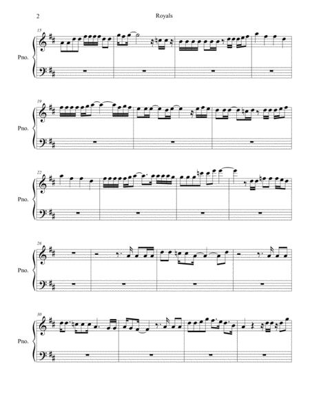 Royals Piano Page 2