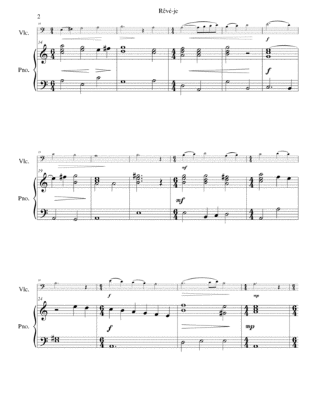 Rv Je Am I Dreaming For Cello And Piano Page 2