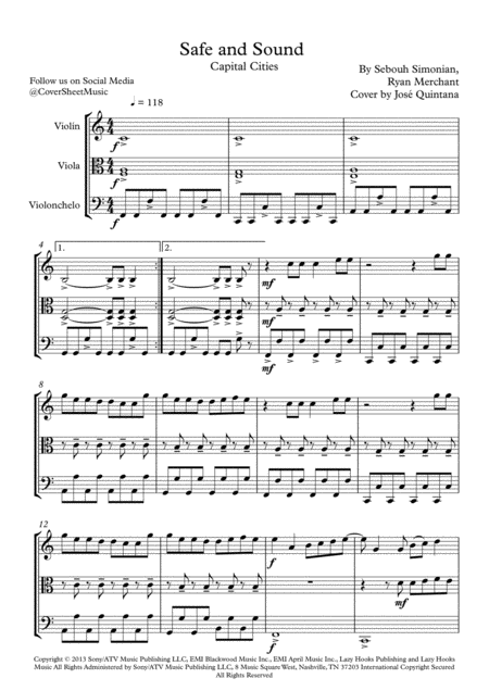 Safe And Sound String Trio Page 2