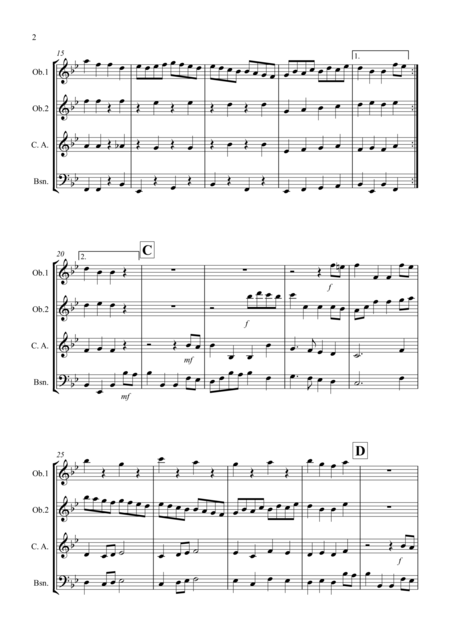 Sailors Hornpipe For Double Reed Quartet Page 2