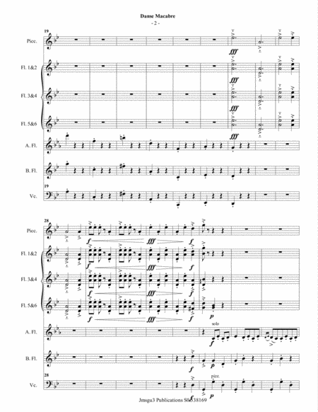 Saint Sans Danse Macabre For Concert Band Page 2