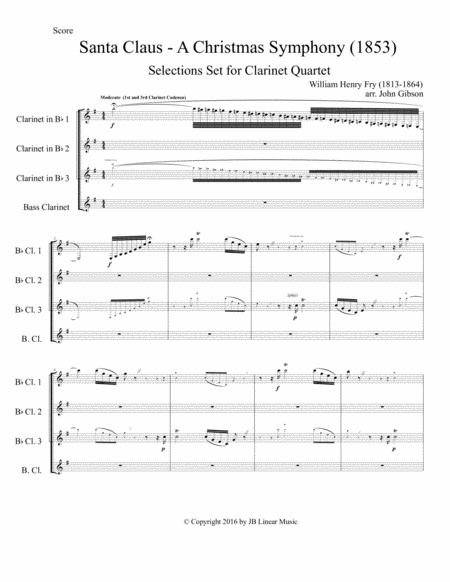 Santa Claus Symphony Set For Clarinet Quartet Page 2