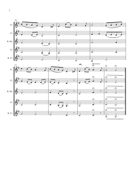 Sarahs Lullaby Grade 2 Clarinet Quartet Page 2