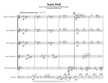 Satin Doll For Saxophone Quintets A At B Page 2