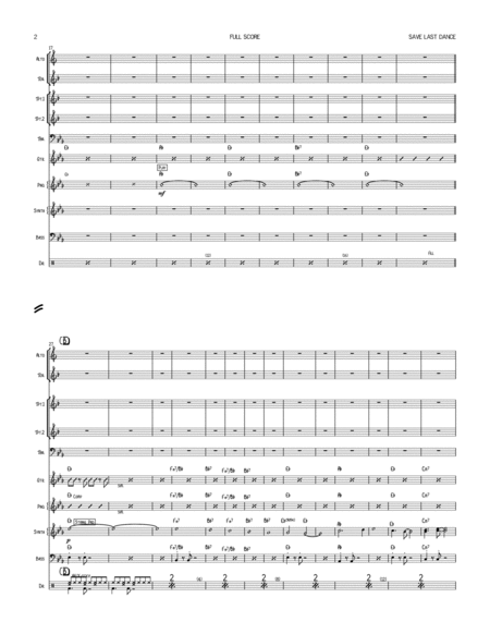 Save The Last Dance For Me Male Vocal With Small Band 3 5 Horns Key Of Eb To E Major Page 2