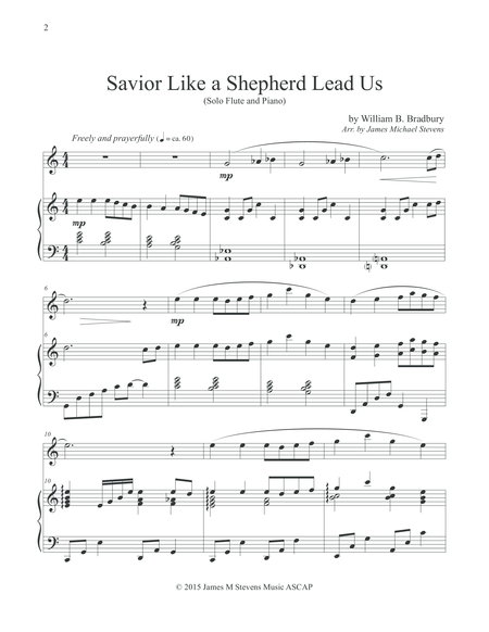 Savior Like A Shepherd Lead Us Piano Flute Page 2
