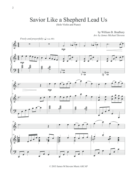 Savior Like A Shepherd Lead Us Piano Violin Page 2