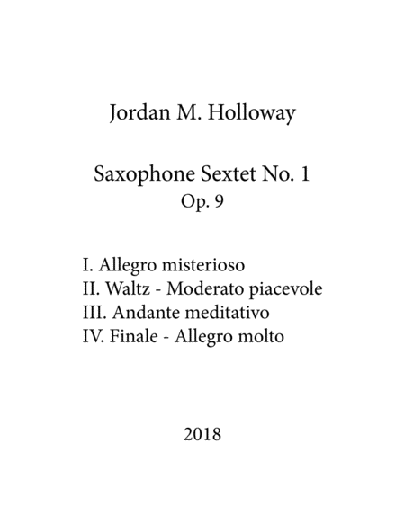 Saxophone Sextet No 1 Op 9 Page 2