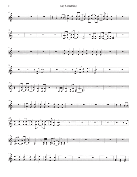 Say Something Oboe Easy Key Of C Page 2