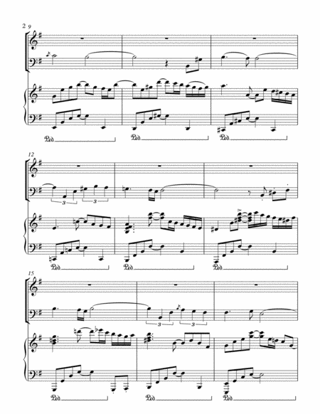 Schubert Der Abend In F Sharp Minor For Voice Piano Page 2