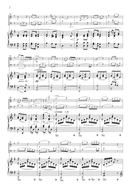 Schubert Lullaby Op 98 No 2 For Piano Trio Ps102 Page 2