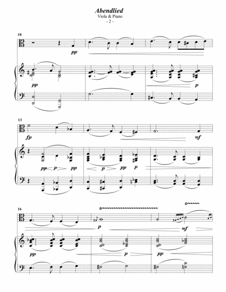 Schumann Abendlied For Viola Piano Page 2