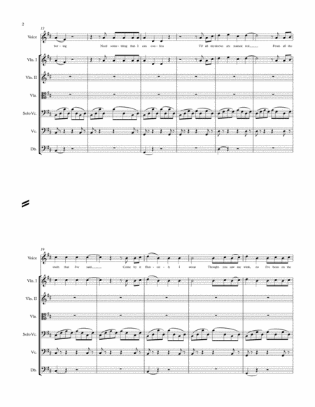 Secrets Arranged For String Orchestra Vocalist And Drum Set Page 2