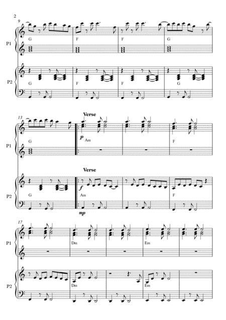 Senorita Duet Easy Piano Page 2