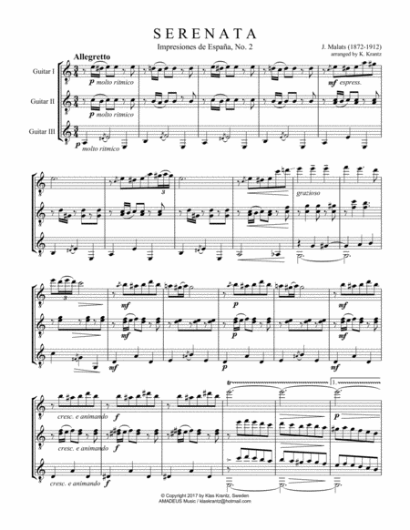 Serenata Espanola For Guitar Trio Page 2