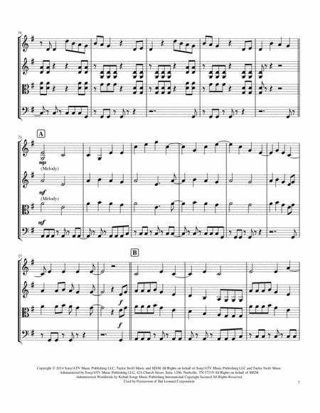 Shake It Off Taylor Swift String Trio Page 2