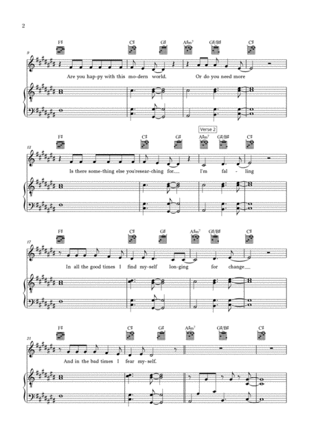 Shallow From A Star Is Born C Sharp Major Page 2