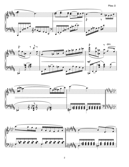 Sheet Music For Ballet Class Plies From Etudes Ii Album By Robert Long Page 2