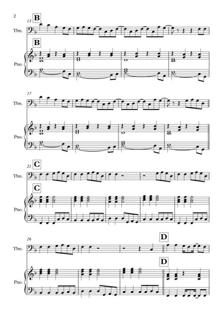 Shotgun Solo For Trombone Bass Clef Piano In F Major Page 2