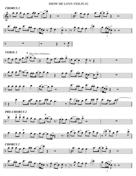 Show Me Love Violin Page 2