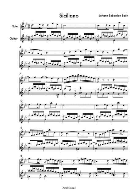 Siciliano Johann Sebastian Bach Page 2