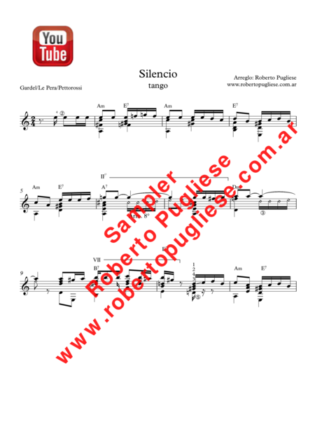 Silencio Tango Guitar Page 2