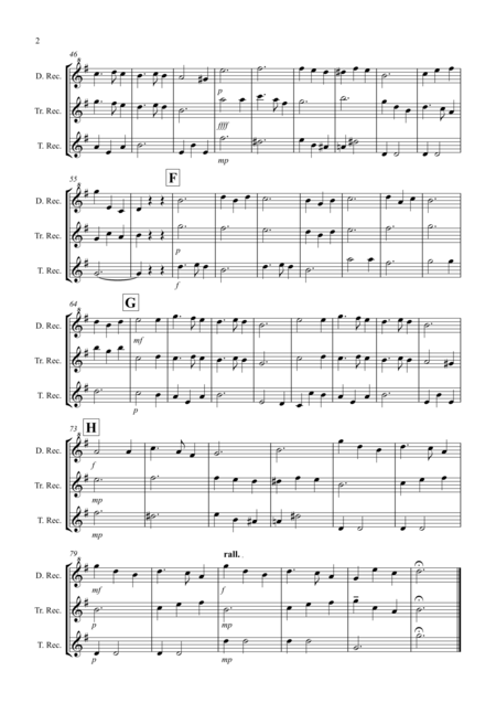 Silent Night For Recorder Trio Page 2