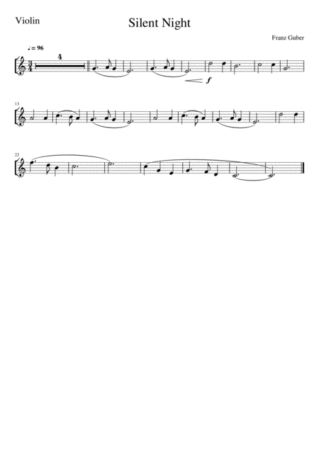 Silent Night Violin Solo Page 2