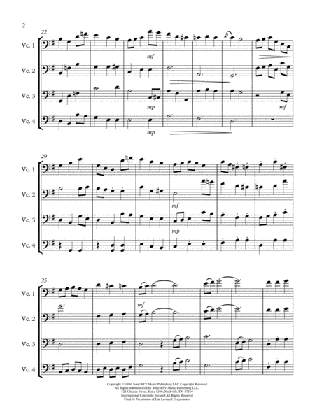 Silver Bells For Cello Quartet Page 2