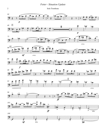Situation Update Suite In Three Movements For Solo Trombone And Band Page 2