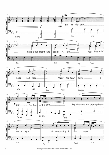 Skyfall Adele Piano Solo Or Duet Page 2